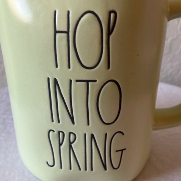 Rae Dunn: Green Ceramic Dining Mug- “Hop Into Spring” - Picture 14 of 15